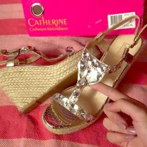 NWT Catherine Malendrino Wedges 💖💚😎
